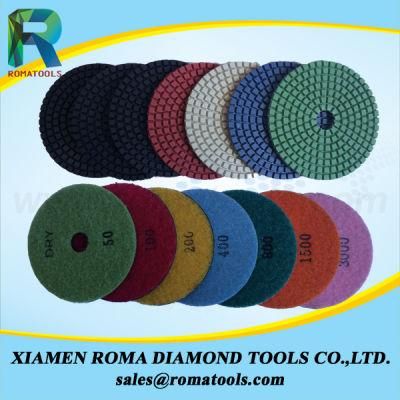 Romatools Diamond Polishing Pads of Wet Use 80mm