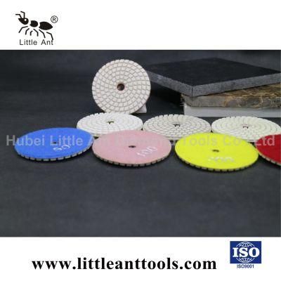 80mm Diamond Wet Flexible Polishing Pads for Stone