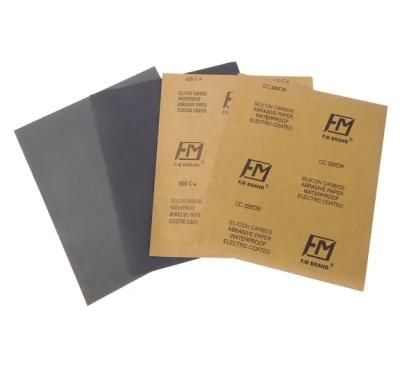 Waterproof Craft Paper Silicon Carbide Abrasive Paper Sanding Paper
