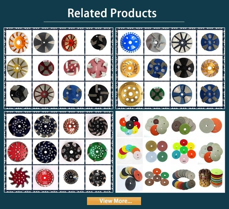 3 Inch D80mm Ten Segments Diamond Grinding Wheel with Single Pin Diamond Polishing Disc for Concrete and Terrazzo Floor