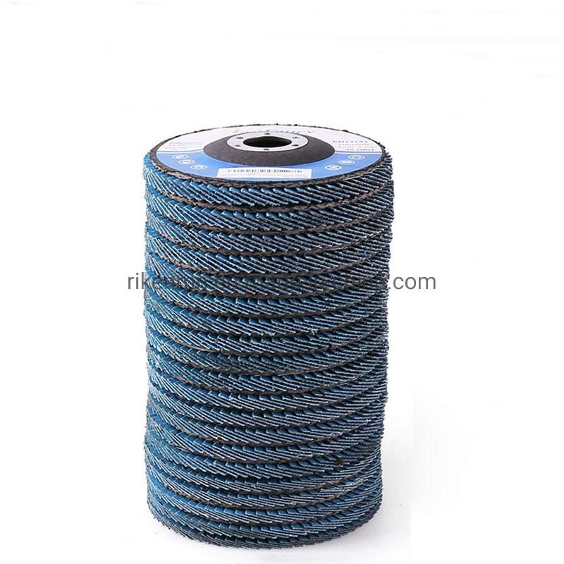 125X22mm 5X7/8inch Grit 180 Diamond Flap Disc High Density Calcined for Metal Grinding Flap Wheel Flap Disc