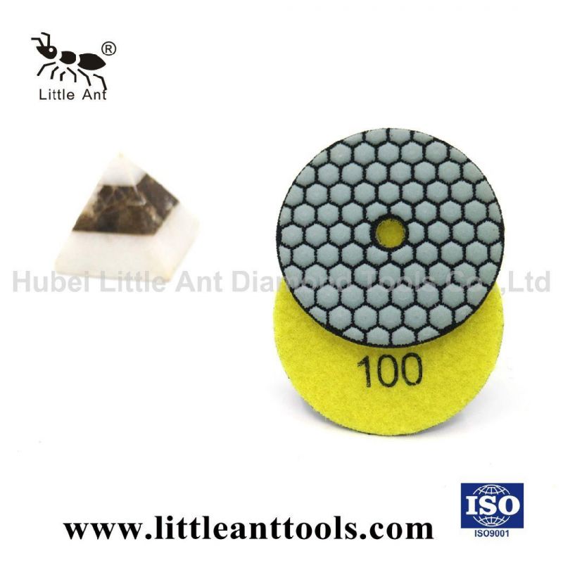 7 Steps 4′′ Dry Use Diamond Tools Polishing Pad for Granite / Marble /Stones