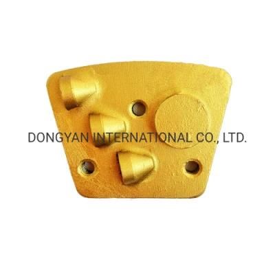 PCD Diamond Trapezoid Concrete Floor Grinding Shoe Discs Plates Tools