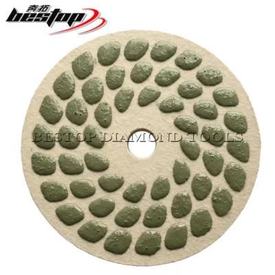 9 Inch Wool Diamond Polishing Pads for Concrete and Terrazzo Floor Grinding