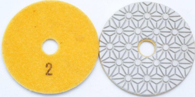 3 Step Diamond Wet Flexible Polishing Pads for Stone Processing