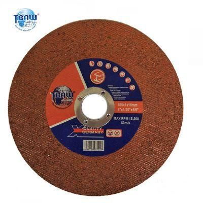 105 mm Resin Bond Super Thin Cut off Wheels Cutting Discs Abrasive for Metal Polishing Factory
