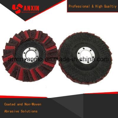 Non-Woven Polsihing Flap Disc with Abrasive Cloth