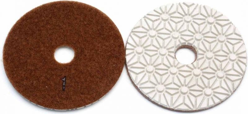 3 Step Diamond Wet Flexible Polishing Pads for Stone Processing