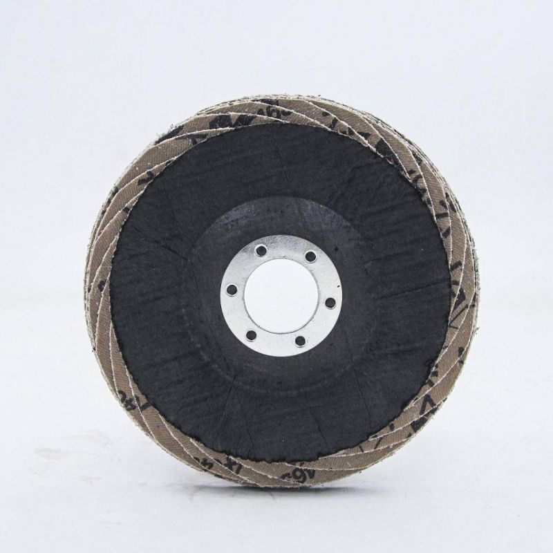 Zirconia Abrasive Cloth Zk765 Grinding Wheel 115*22mm Flexible Flap Disc