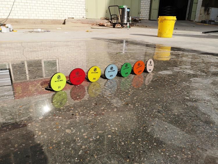 3inch Diamond Abrasive Resin Polishing Pads for Concrete Dry Polishing