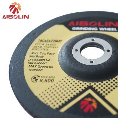 180*6*22mm Wear-Resistant Grinding Wheel for Steel with MPa Certificates