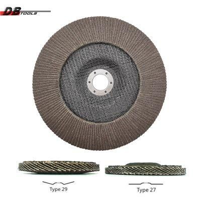 7&quot; 180mm Flap Disc Abrasive Tools Grinding Wheel Calcine a/O for Stainless Steel Metal Derusting T27 Flat Assorted T29 Conical Assorted