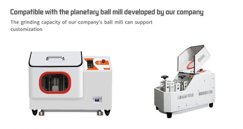 Planetary Ball Mill Machine Grinding Balls and Jars with 304 Stainless Steel for 8mm Size