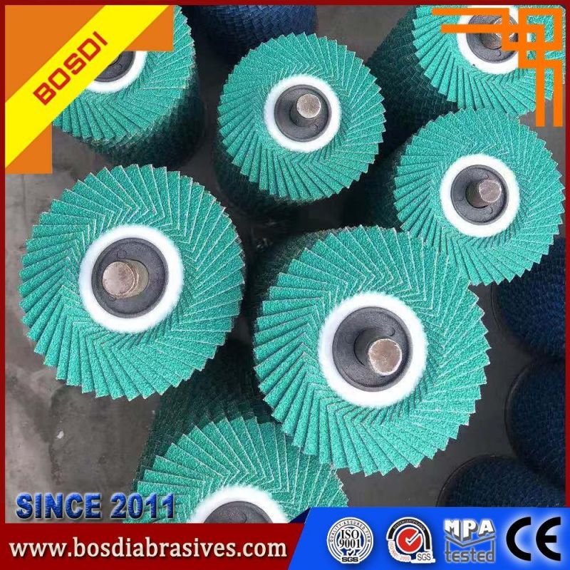 Bosdi Hot Sale in India, Flexible Flap Disc/Disk/Wheel, Outstanding Flexibility and Elasticity