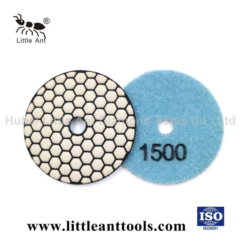 3", 4", 5", 7" Velcro Diamond Tools Flexible Resin Dry Polishing Pads