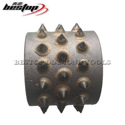 Grinding Roller Tool Diamond Bush Hammer for Stone Surface Texture