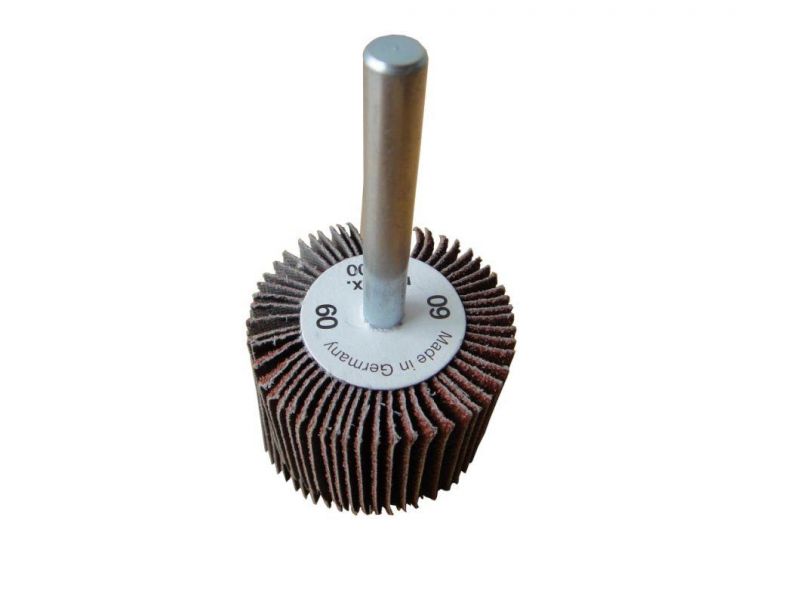 Premium 35/40/50/60/80mm Aluminium Oxide Flap Wheel with Shank for Grinding Stainless Steel and Metal