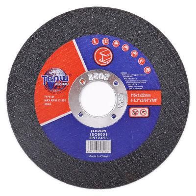 Manufacturer 4.5 Inch Abrasive Cutting Wheels Disc for Metal 115X1.0X16 with MPa &Certificates