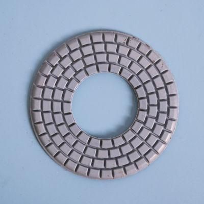 Qifeng Diamond 125mm Abrasive Marble Granite Polishing Pad with Big Hole for Wet Use