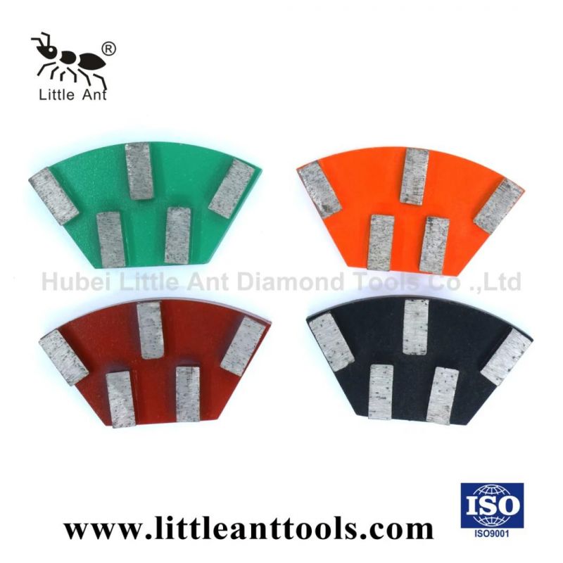 Five Segment Diamond Metal Grinding Plate for Concrete Little Ant Tools