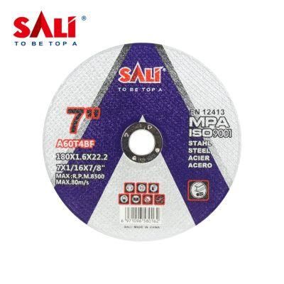 Sali Cutting Disc 7 Inch 180mm Abrasive Steel Cutting Disc for Metal