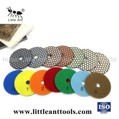 125mm Flexible Diamond Dry Polishing Pads for Granite Marble Quartz Stone Concrete Grinding Tools