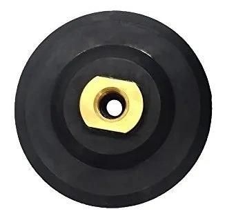 4" Rubber Backer Pad/Flexible Rubber Backing Pad for Counter Edge Wet Dry Polishing Arbor 5/8" 11