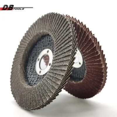 4&quot; 100mm Emery Cloth Flap Disc Heated Alumina for Derusting Stainless Steel Wood for Angle Grinder T27 Flat Assorted