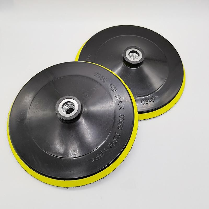 4inch M14 M16 5/8-11 Plastic Backer Thread Backer Holder Polishing Pad for Stone Foam Angle Grinder Car Polisher