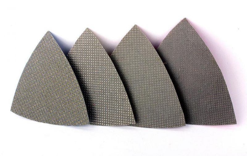 Triangle-Electroplated Polishing Pads