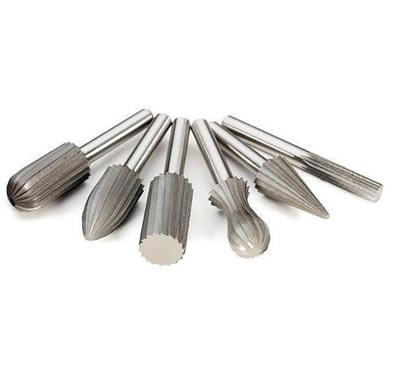 6PCS Shank Tungsten Steel Rotary File Cutter Engraving Grinding