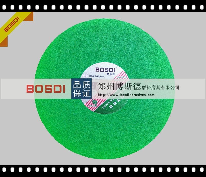 14 Inch Abrasive Green Cutting Wheel and Cutting Disc for Stainless Steel and Metal