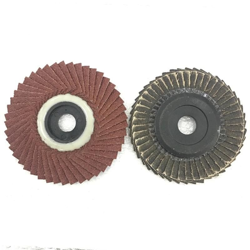 4inch 40#-320# High Quality Aluminium Oxide Radial Flap Disc for Grinding Stainless Steel and Metal