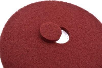 4&quot; Red Abrasive Tooling Fiber Disc Cleaning Polishing Pad with Good Heat Dispersion for Floor Polishing Sanding Grinding
