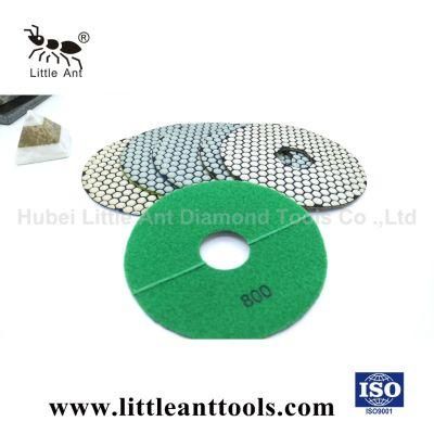 Hexangular Flexible Diamond Dry Polishing Pad for Marble Stone