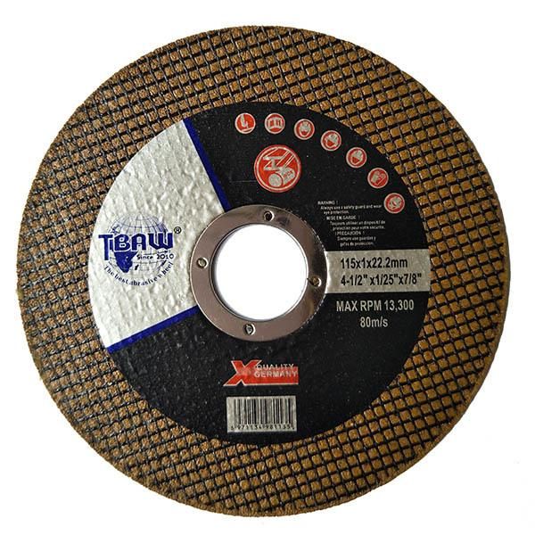 4.5inch Super Thin Abrasive Cutting Stainless Steels Flat T41 115mm