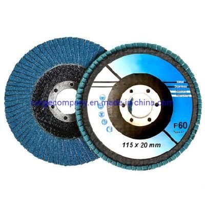 Electric Power Tools Accessories Type 27 4.5&quot; Flat Grinding Flap Disc Excellent for Stainless Steel, Carbon Steel, Cast Iron, Titanium, Hard Wood