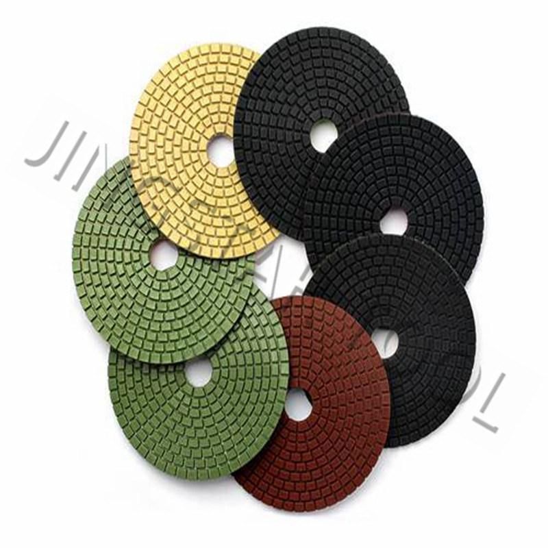 Resin Bond Wet Flexible Diamond Granite Polishing Pads Diamond for Stone Marble Grinding