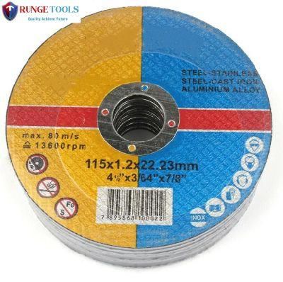 Faster Cut-off Wheel 4.5&quot; Aluminum Oxide Less Friction Cutting Disc for Various Famous Angle Grinder Power Tools