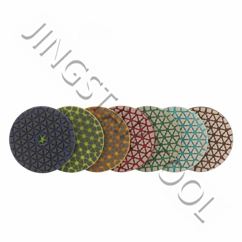 Diamond Resin Bond Dry Flexible Polishing Pad for Granite Marble Artificial Stone