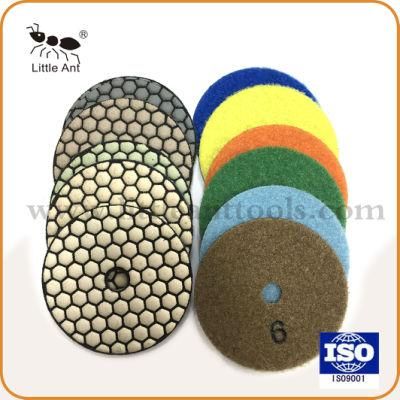 Little Ant Resin Bond Diamond Dry Polishing Pads for Marble