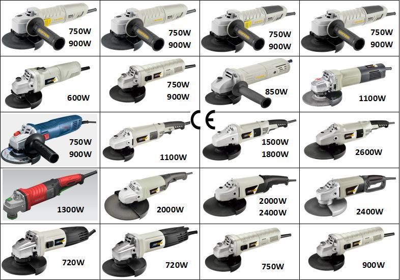 1350W 115mm 125mm Professional Long Handle Angle Grinder T12509