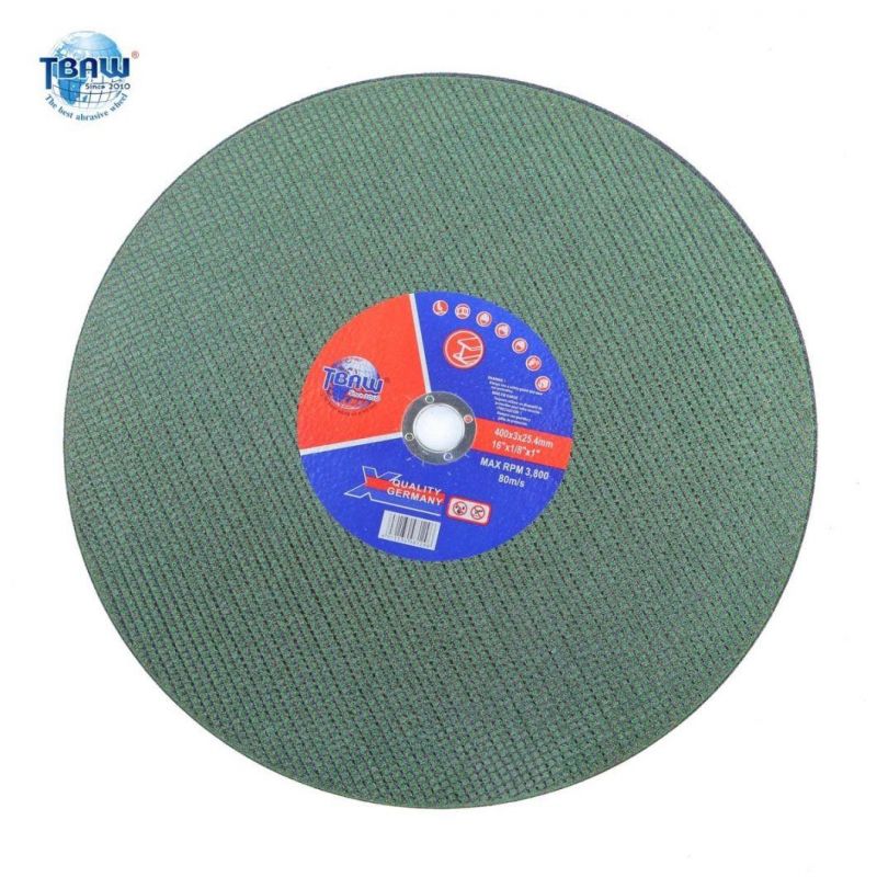 Rueda De Corte De Metal 16" 400X3X25.4mm Rueda De Corte PARA Metal MPa / ISO Cutting Wheel 16" Cutting Disc for Metal Cutting Disk
