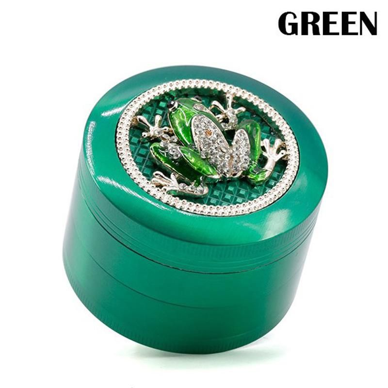 Custom 4 Parts Zinc Alloy Dry Herb Crusher 63mm Grinder