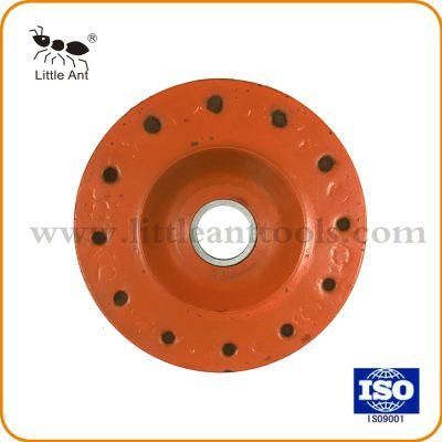 12 Segments Orange Diamond Grinding Wheel, for Concrete, Floor, Kinds of Natural Stones Grinding