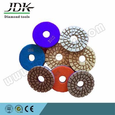 100mm Floor Renovation Polishing Pad with Hook &amp; Loop Backed