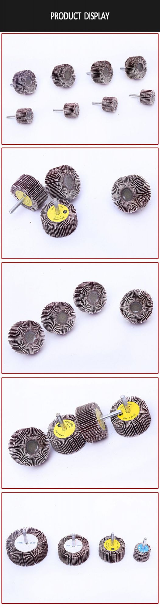 Abrasive Mounted Mini Sanding Flap Disc with Shank