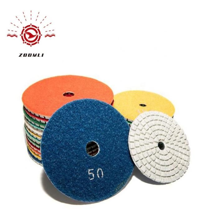 125 mm Abrasive Tools Wet Polishing Pad for Granite and Marble