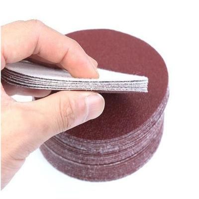 Round Shape Abrasive Polishing Velcro Sandpaper Disc