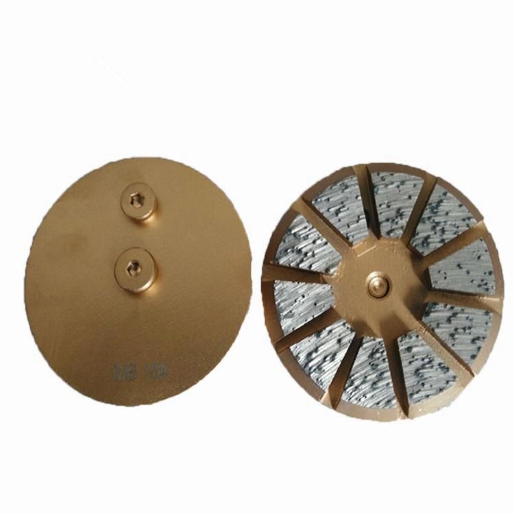 3 Inch D80mm Ten Segments Diamond Grinding Wheel with Double Pins Diamond Polishing Disc for Concrete and Terrazzo Floor